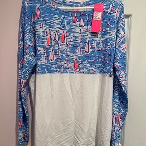 NWT Lilly Pulitzer M Finn tee Boatylicious